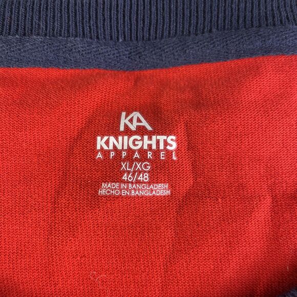 Gonzaga Bulldogs Zags Shirt Mens Extra Large Red Blue White Raglan Ringer - Picture 7 of 8